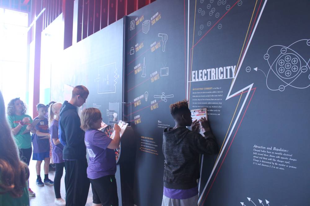 Students exploring the Holland Energy Park